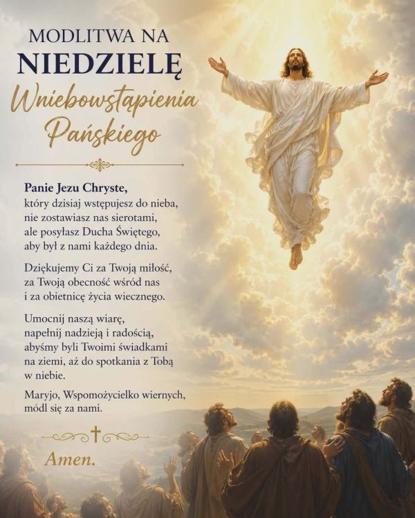 Modlitwa Wniebowstąpienia Pańskiego